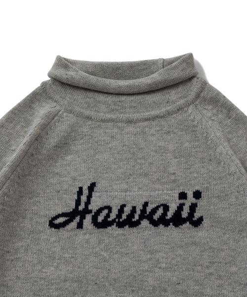 HAWAII оригинальный логотип MOK вязаная (теплый серый)
