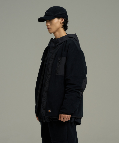 Флисовая куртка-кардиган Polartec (Black)