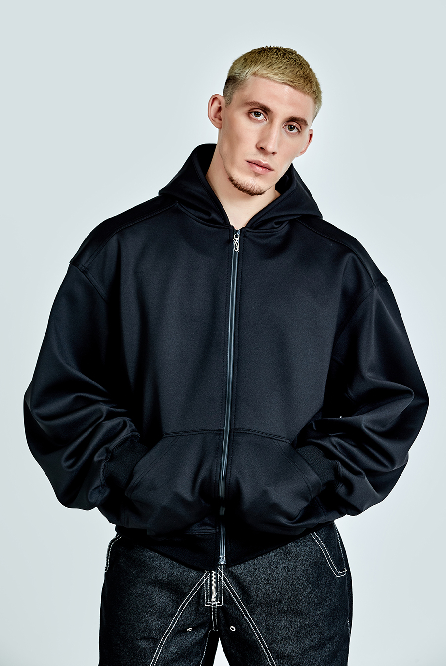 51퍼센트(51PERCENT) TUNNEL LINING TROUSER (DENIM) - BK