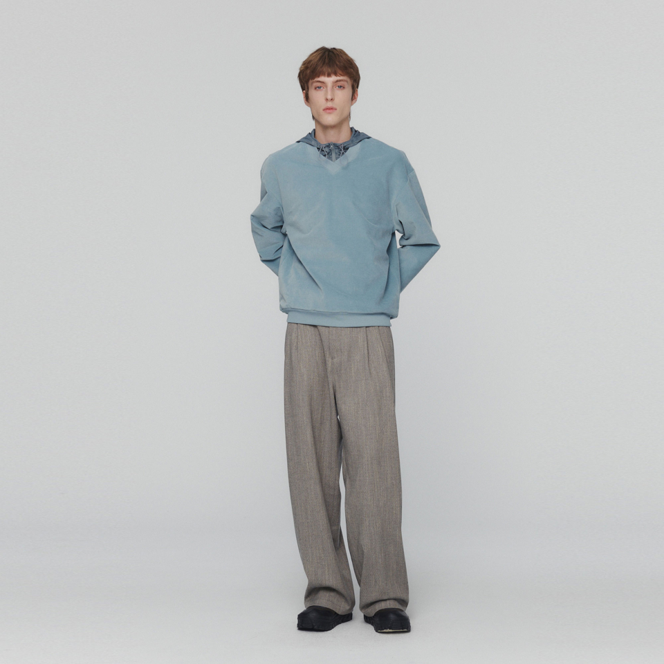아모멘토(AMOMENTO) VELVET V-NECK PULLOVER (3COLORS) - 사이즈