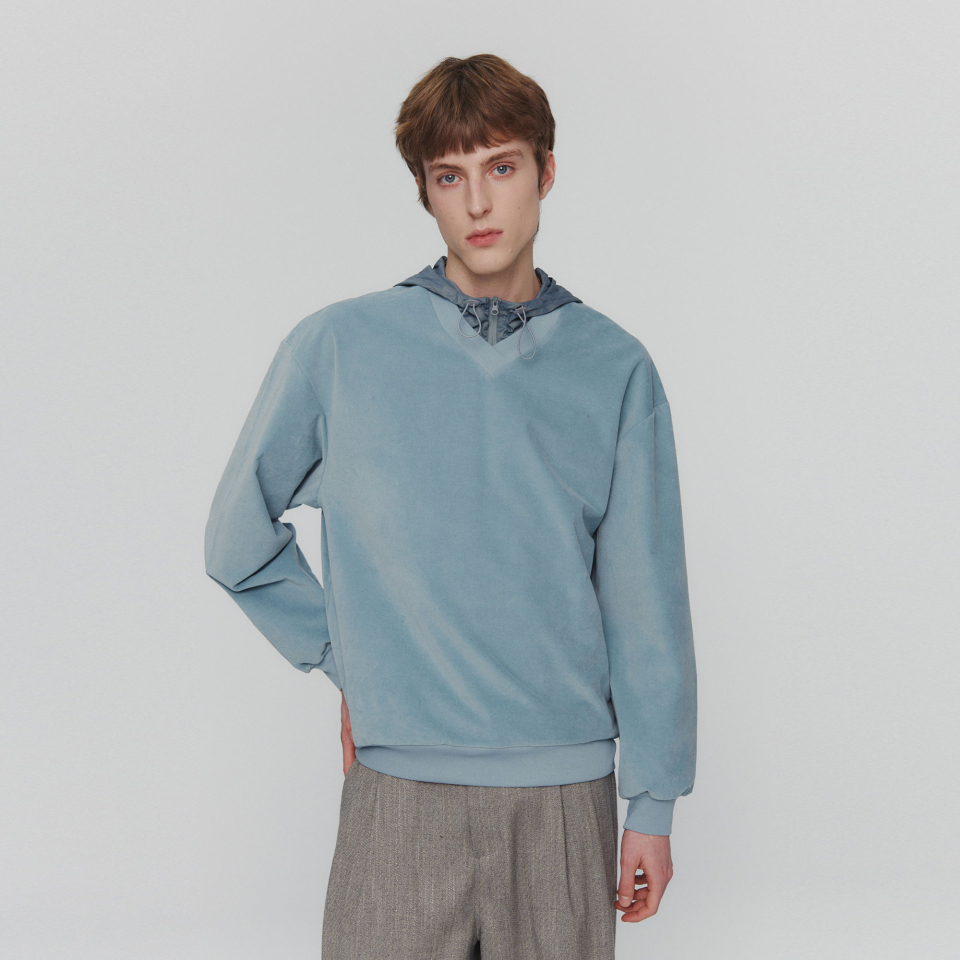 아모멘토(AMOMENTO) VELVET V-NECK PULLOVER (3COLORS) - 사이즈