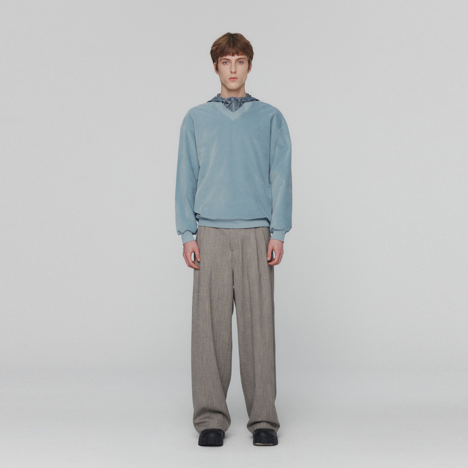 아모멘토(AMOMENTO) VELVET V-NECK PULLOVER (3COLORS) - 사이즈
