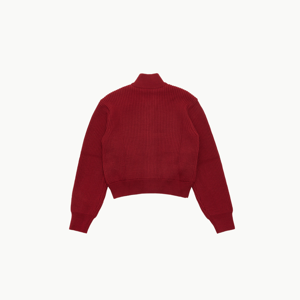 MUSINSA公式 | AMOMENTO FULL NEEDLE CROP BLOUSON (3COLORS)