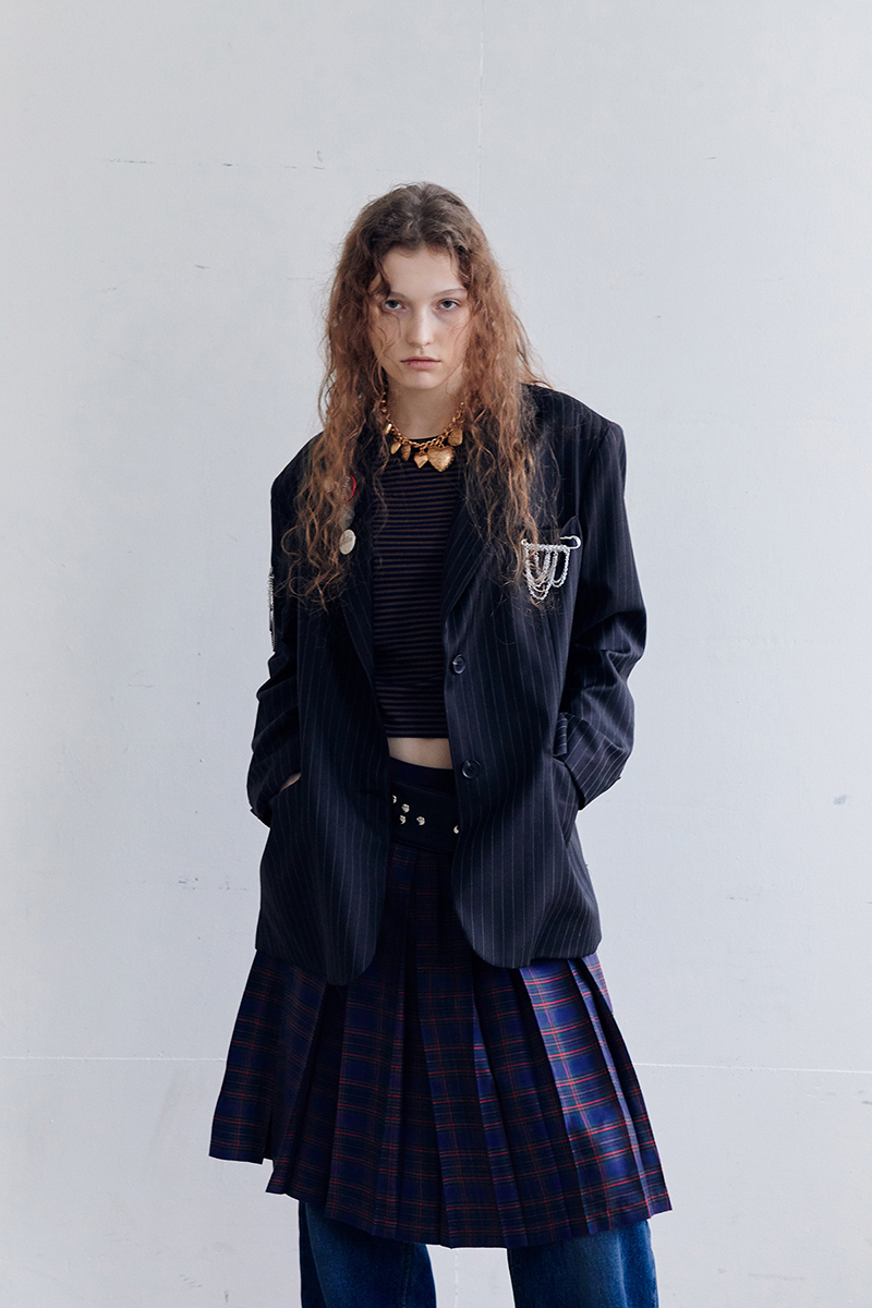 MUSINSA | DARED UNCLE JACKET IN STRIPE
