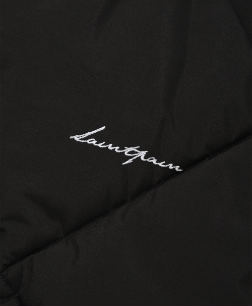 SP Lettering стёганый пуффер Black