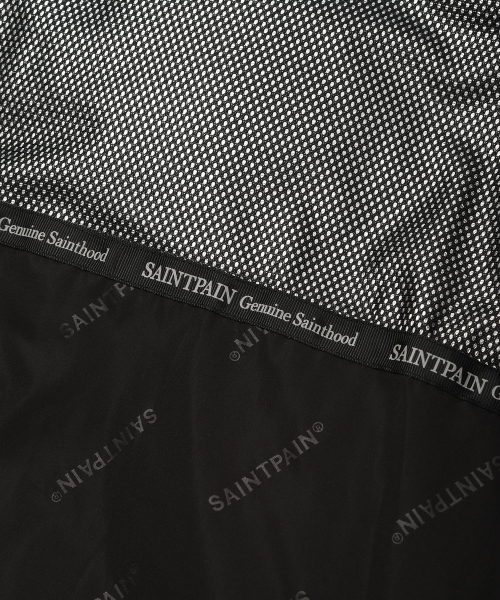 SP Lettering стёганый пуффер Black