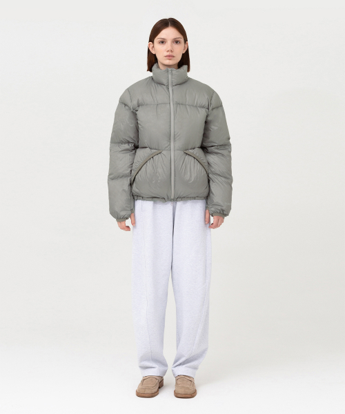 Женский гусиный пуховик Everest, olive grey