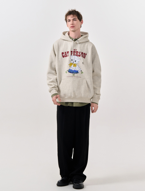 Худи оверсайз UNISEX Little Animal на флисе [Oatmeal] / SBD4U02014