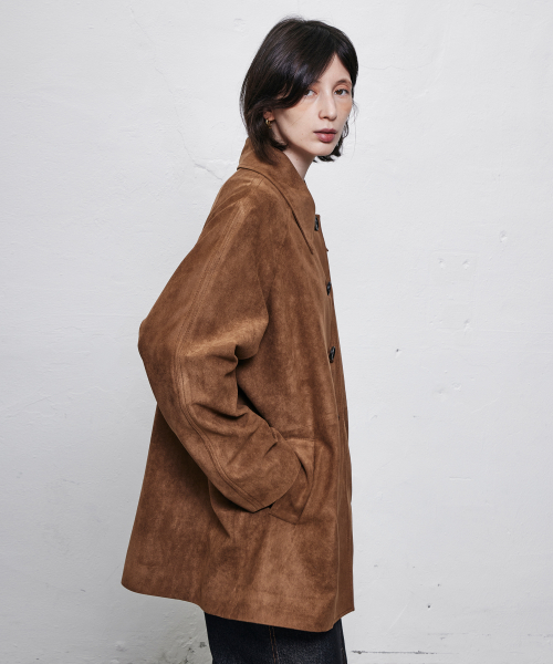 MUSINSA | REFINED902 Eco Suede Half Jacket MUSINSA | REFINED902 Eco Suede Half Jacket