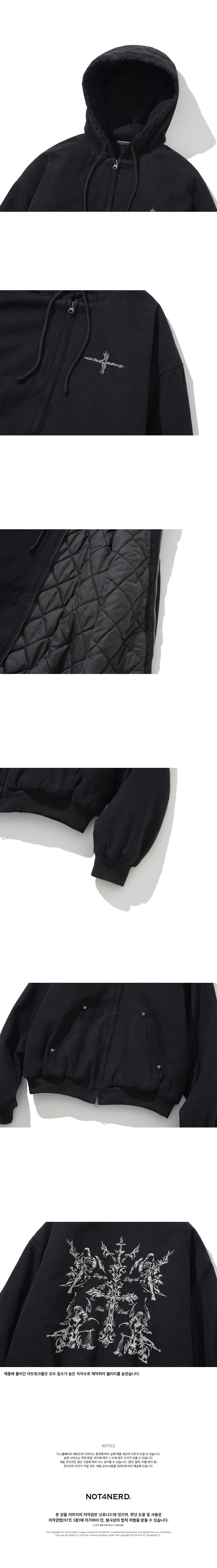 MUSINSA | NOT4NERD 4 Worshippers Oxford Hooded Work Jacket