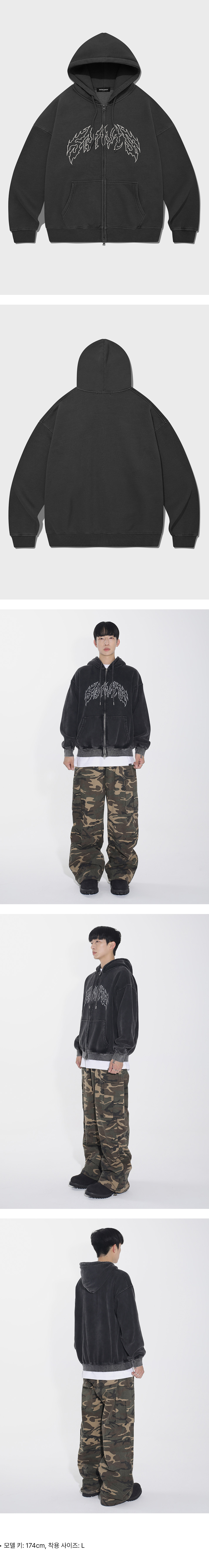 [SAINTPAIN] ★SP ATHLETIC OVERFIT HOODIE MUSINSA | SAINTPAIN SP Tribal Pigment Overfit Hoodie Black