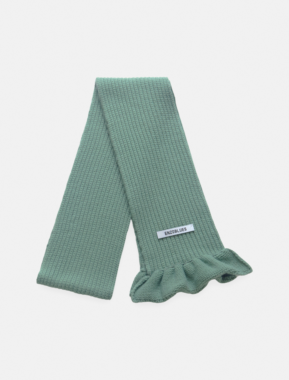MUSINSA | ENZO BLUES Ruffle Muffler (Mint)