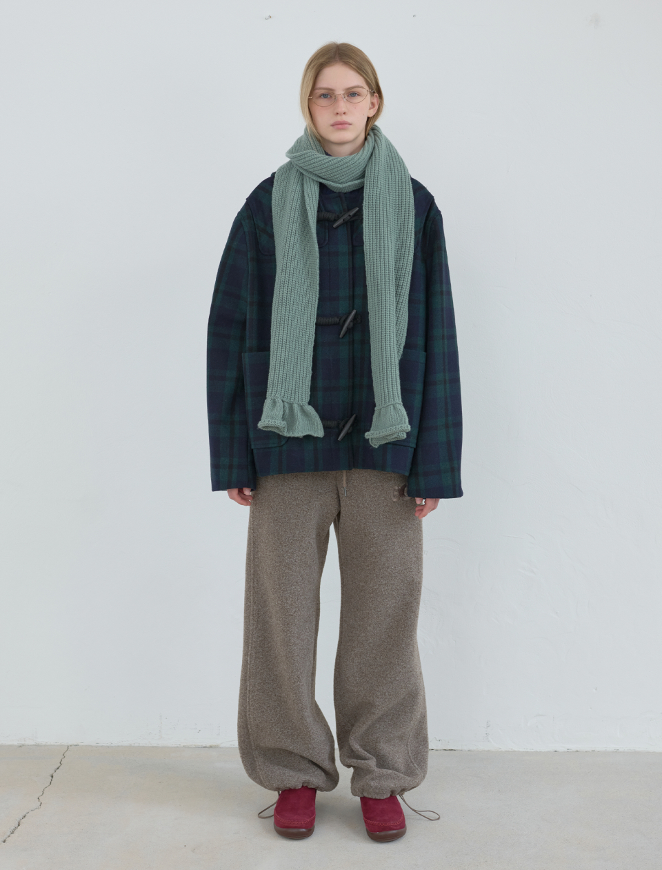◇ENZO BLUES◇ Ruffle Muffler (Mint) MUSINSA | ENZO BLUES Ruffle Muffler (Mint)