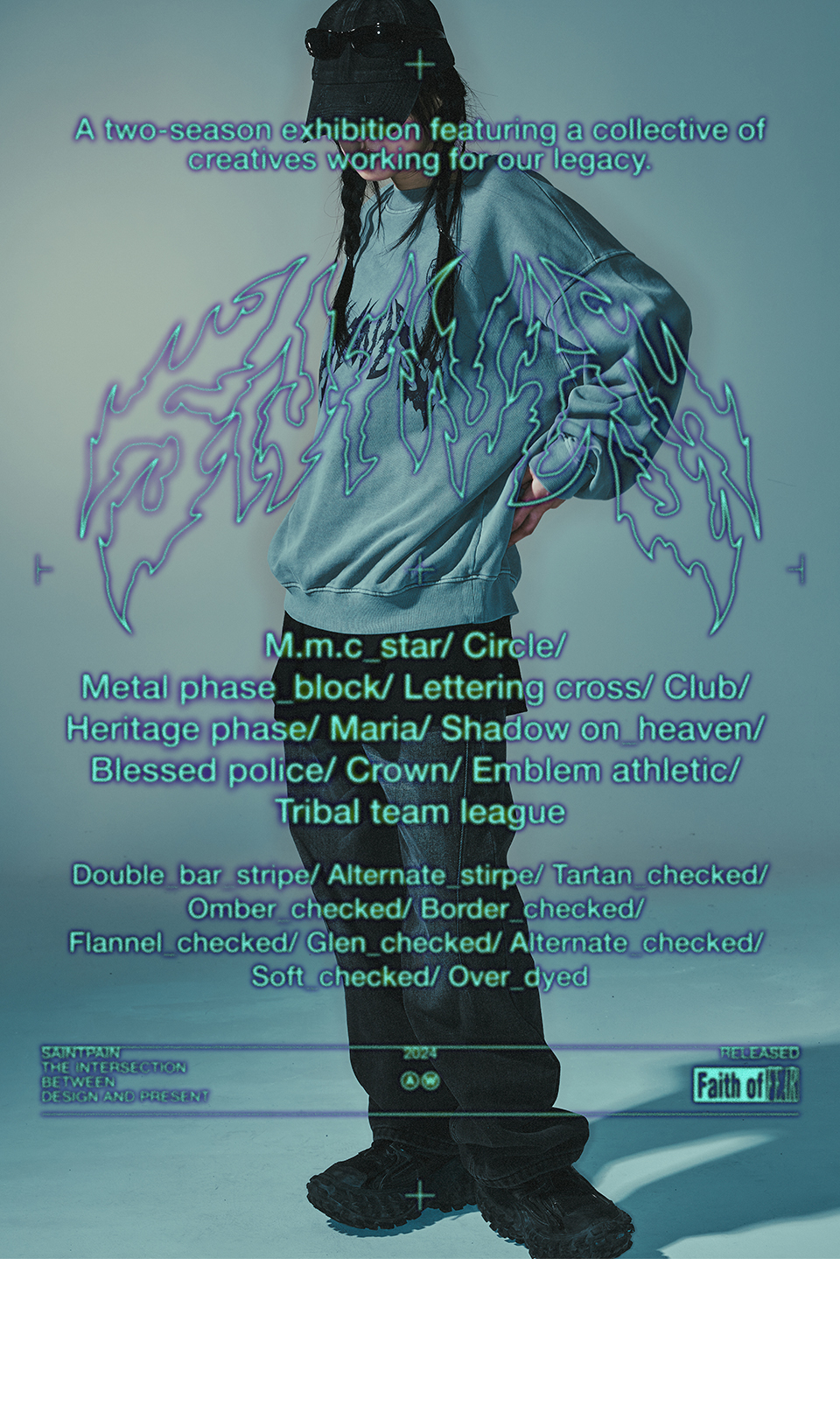 MUSINSA | SAINTPAIN SP BLESSED OVERFIT SWEATSHIRT BLACK