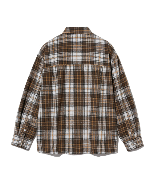 Оверфит рубашка-куртка в клетку 87-STAN139 Legacy Mood, Brown
