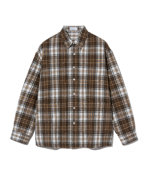 Оверфит рубашка-куртка в клетку 87-STAN139 Legacy Mood, Brown