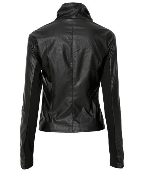 Asymmetrical Biker Leather куртка (FL-047_Leather)