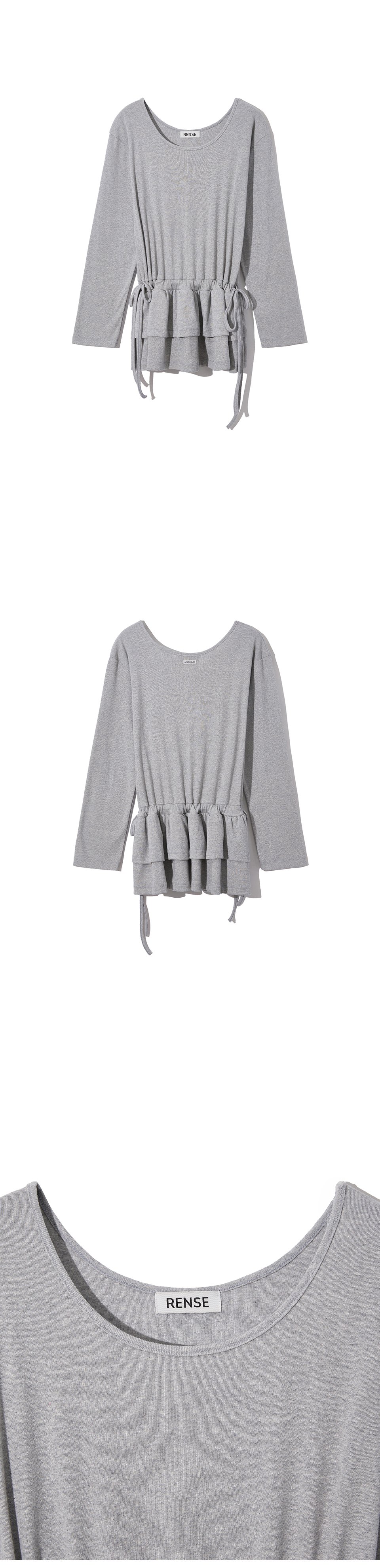 RENSE☆Frill Layered Long Sleeve MUSINSA | RENSE Frill Layered Long Sleeve Black