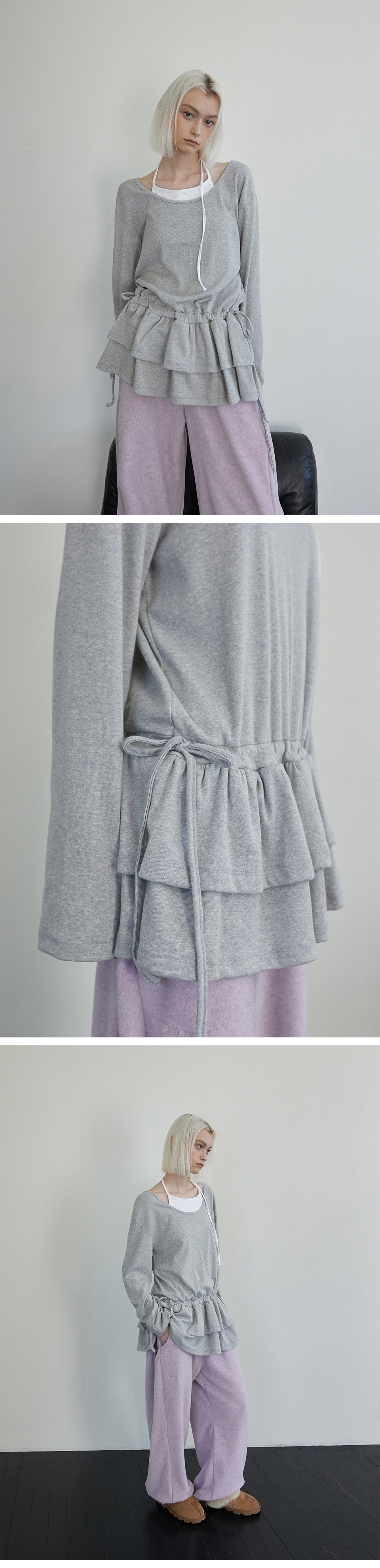 RENSE☆Frill Layered Long Sleeve MUSINSA | RENSE Frill Layered Long Sleeve Black