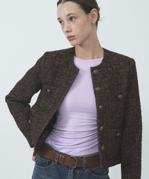 (2COLOR)POCKET TWEED куртка