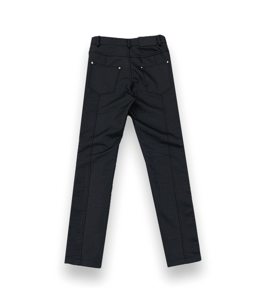 R-0014 / 2-TRACK ZIP BIKER PANTS(LEATHER)