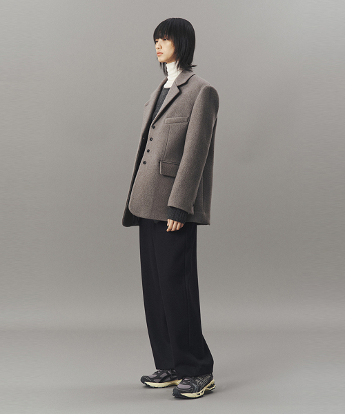 WOOL TAILORED JACKET_GRAY