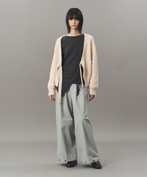 RIBBED BOLERO_CORAL