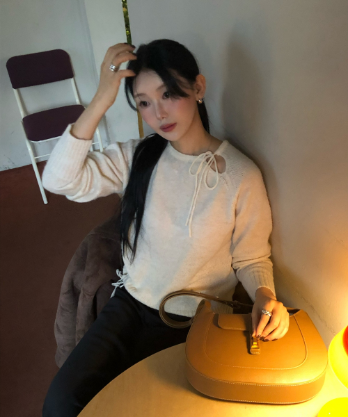 STRING SWEATER_LIGHT BEIGE