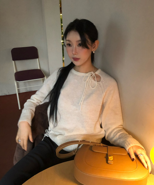 STRING SWEATER_LIGHT BEIGE