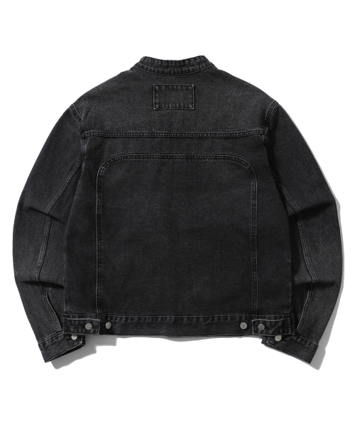 Байкерская джинсовка с винтажной варкой Sand Black