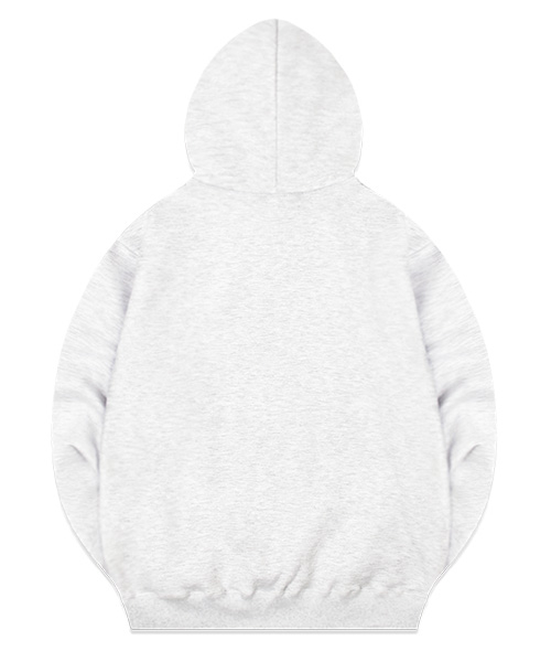 Худи на молнии DOGY (с начесом на выбор) [Light Grey Melange]