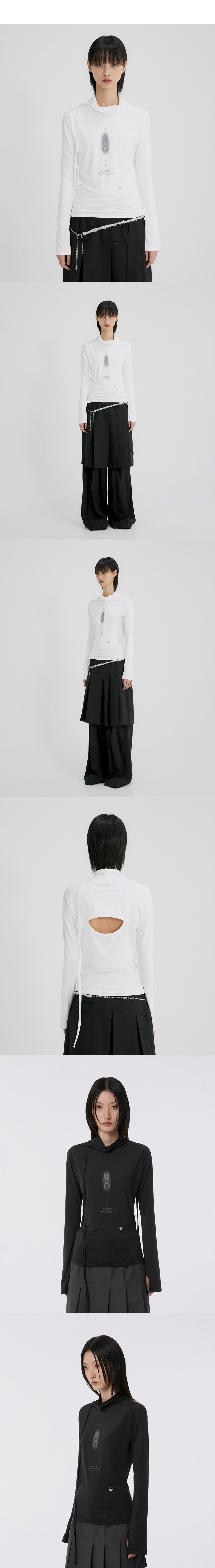 ★FLARE UP★ Turtleneck Long Sleeve FL136White Turtleneck Long Sleeve (FL-142_White) - FLAREUP | 60