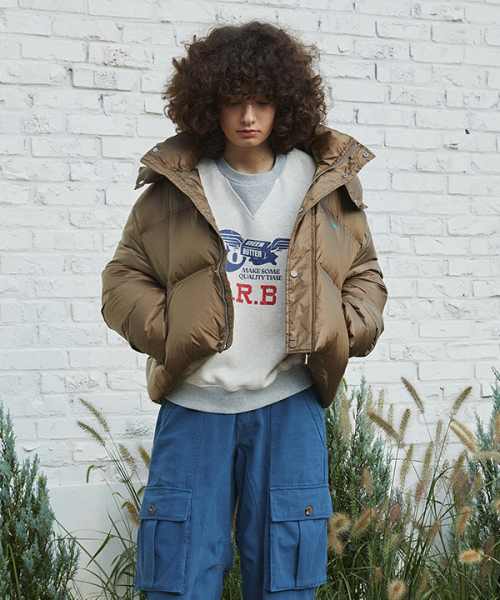 Contrast Fluff Sweatshirt (L/Melange)