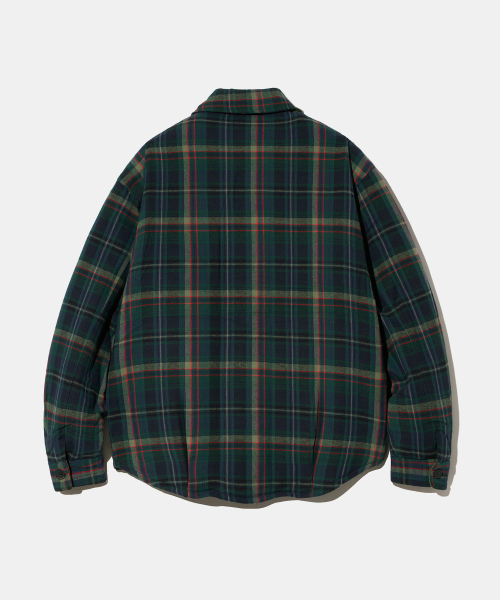 [HEAT]Moss Green Check Padded PD6