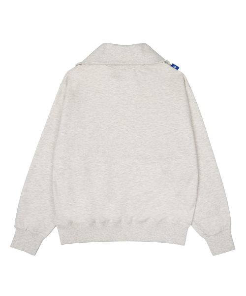 NEB paris long half zipup mtm (oatmeal)