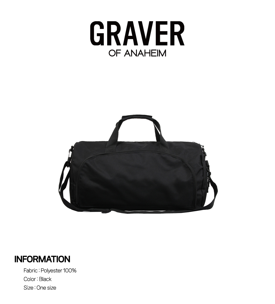 [GRAVER]★24FW★韓国人気★CLIP DUFFEL BAG Qoo10] GRAVER [UNISEX]Clip Duffle