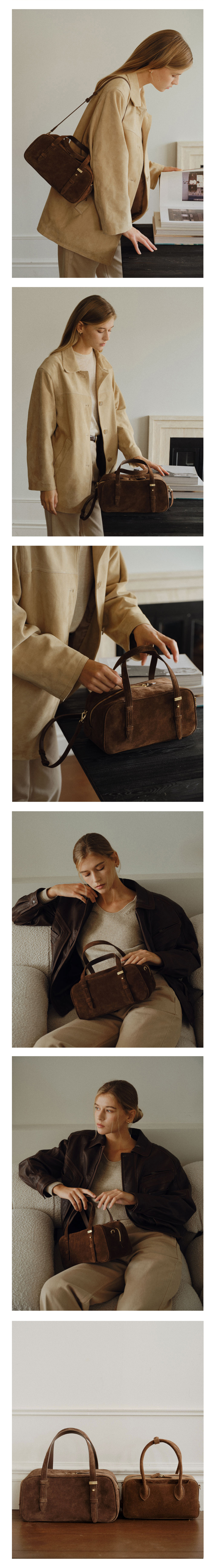 ★DE MERIEL★ VT Boston Bag Chestnut VTBOSTON MUSINSA | DEMERIEL VT Boston Bag Chestnut