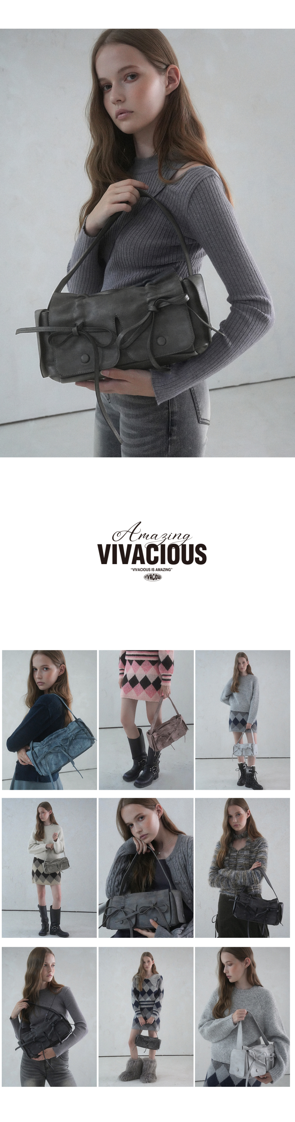 MUSINSA | VIVACIOUS Selena Ribbon Bag - 7COL