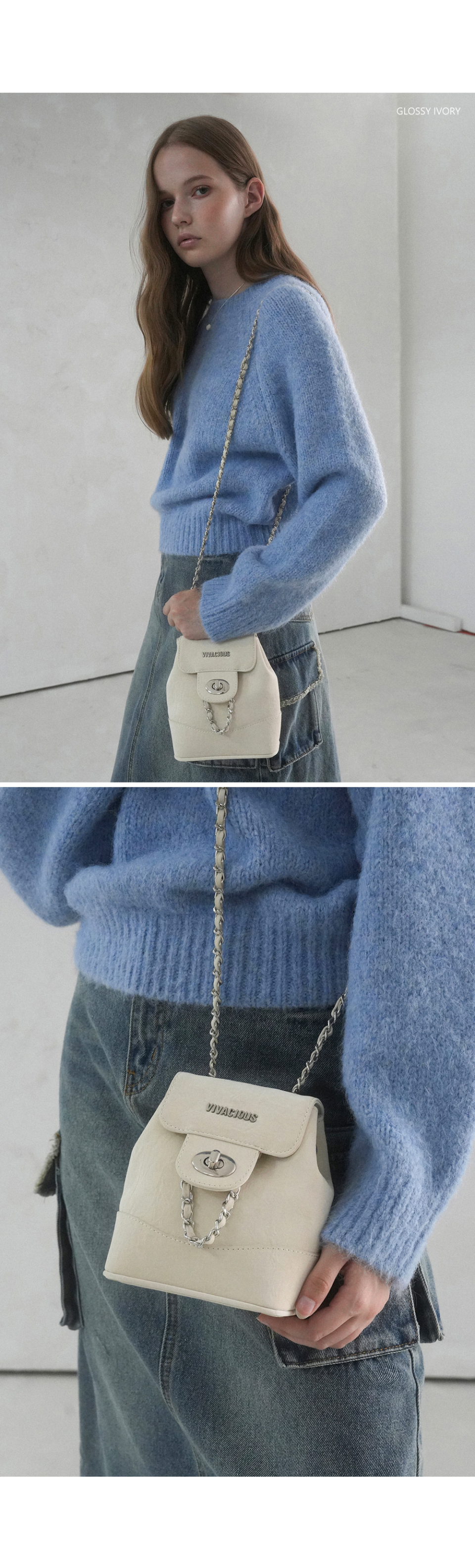 MUSINSA | VIVACIOUS Monica Bucket Cross Bag - 5COL