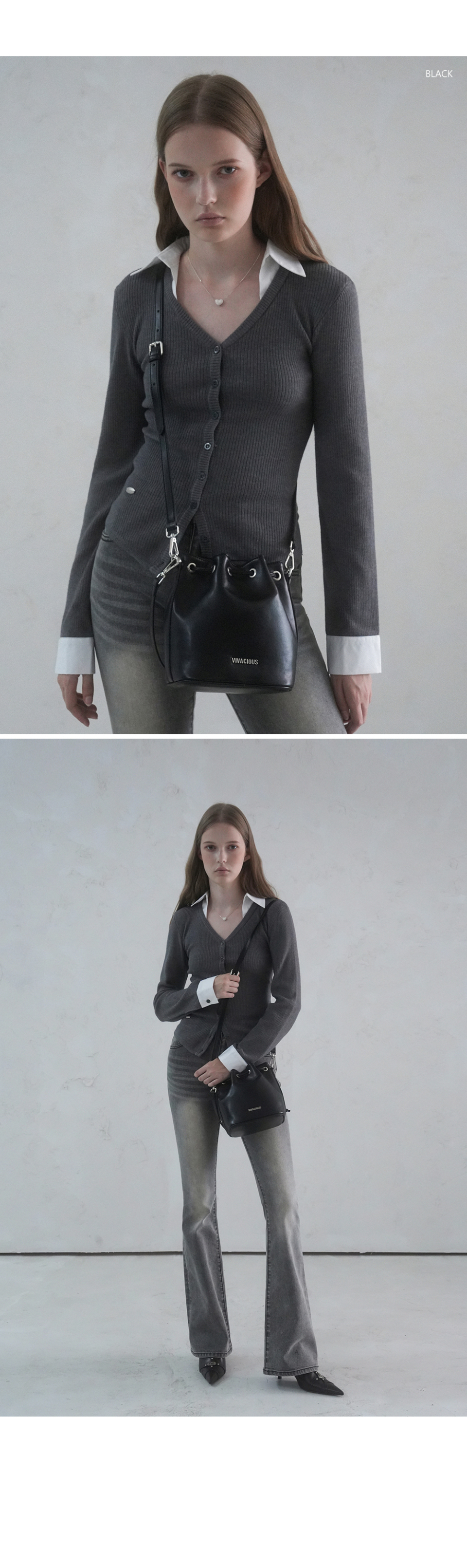 MUSINSA | VIVACIOUS Gwyneth Bucket Bag - 7COL