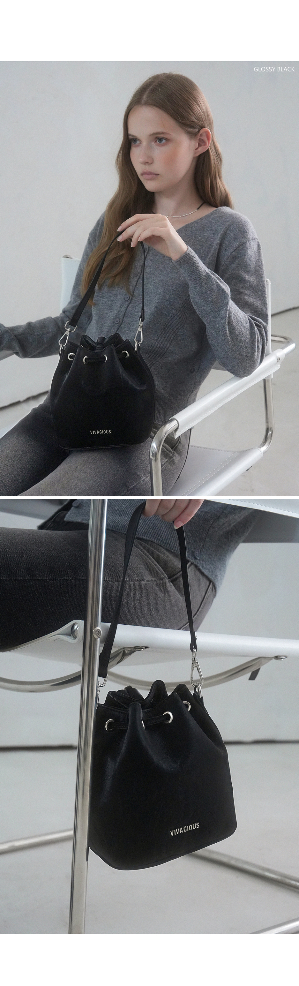 MUSINSA | VIVACIOUS Gwyneth Bucket Bag - 7COL