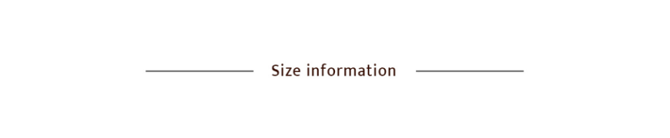 Divider (SIZE INFORMATION)