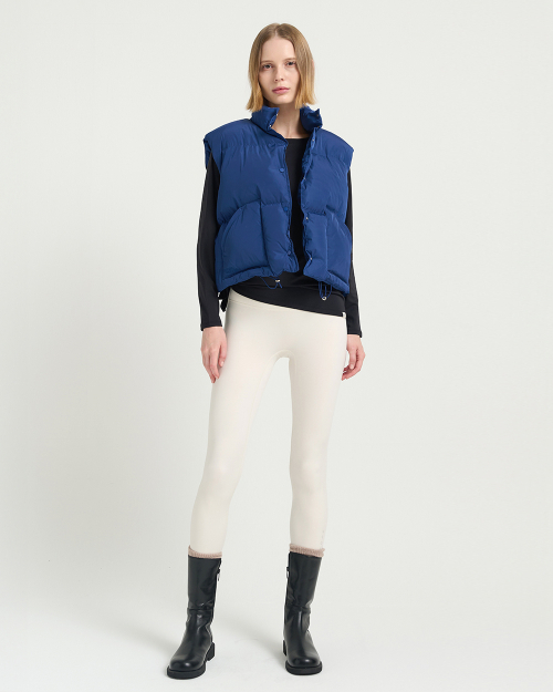 Флисовые леггинсы с высокой поддержкой (FMLG1014F)_New White