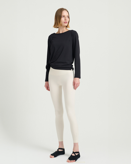 Флисовые леггинсы с высокой поддержкой (FMLG1014F)_New White