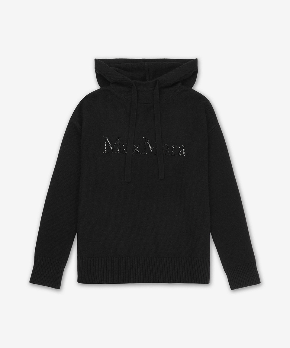 Tシャツ・カットソー S Max Mara Gorizia Knit Hood Black 29366103600009 2936610360 MUSINSA | S MAX MARA Gorizia Knit Hoodie - Black