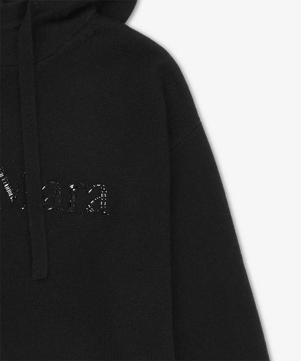 Tシャツ・カットソー S Max Mara Gorizia Knit Hood Black 29366103600009 2936610360 MUSINSA | S MAX MARA Gorizia Knit Hoodie - Black