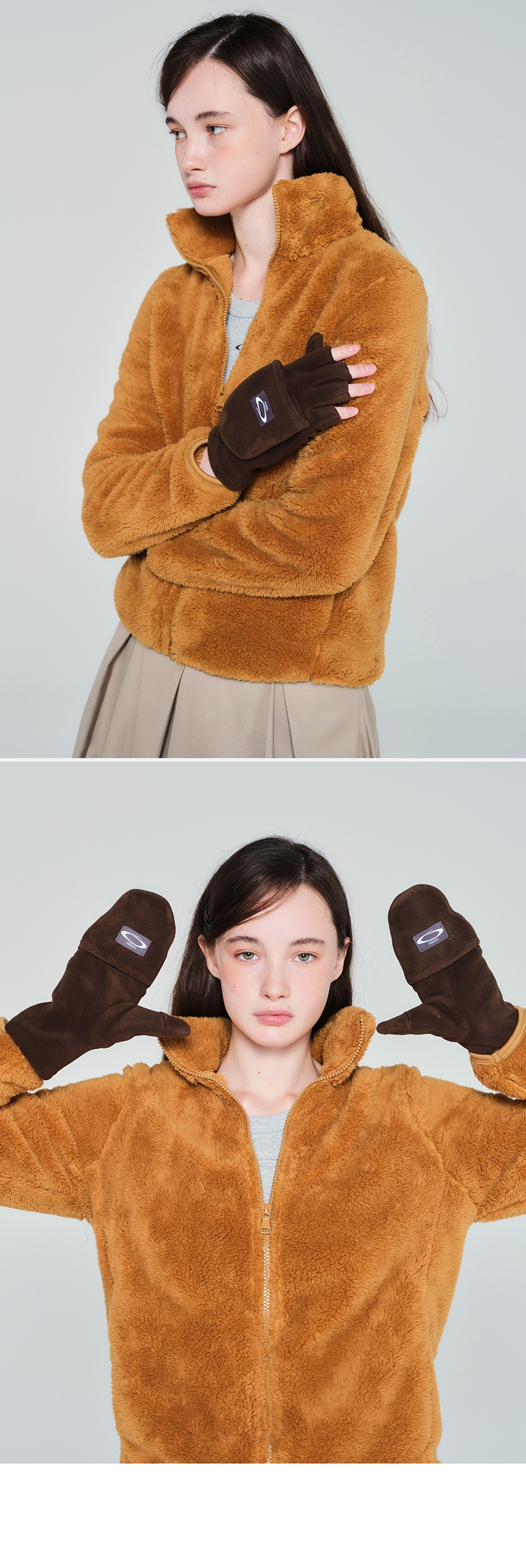 SOLID TWO-WAY GLOVES 