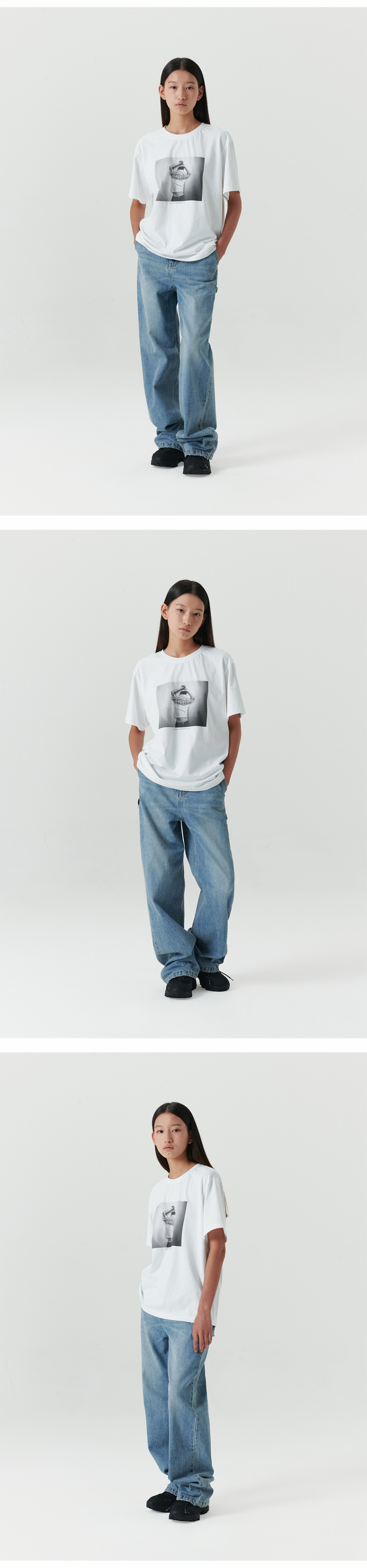 MUSINSA | LEVAR Relaxed Carpenter Denim - Stone Blue