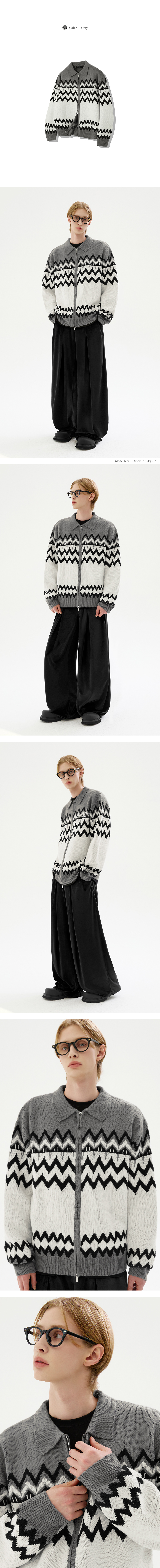 MUSINSA | TRILLION Washable Nordic Jacquard Caraneck 2WAY