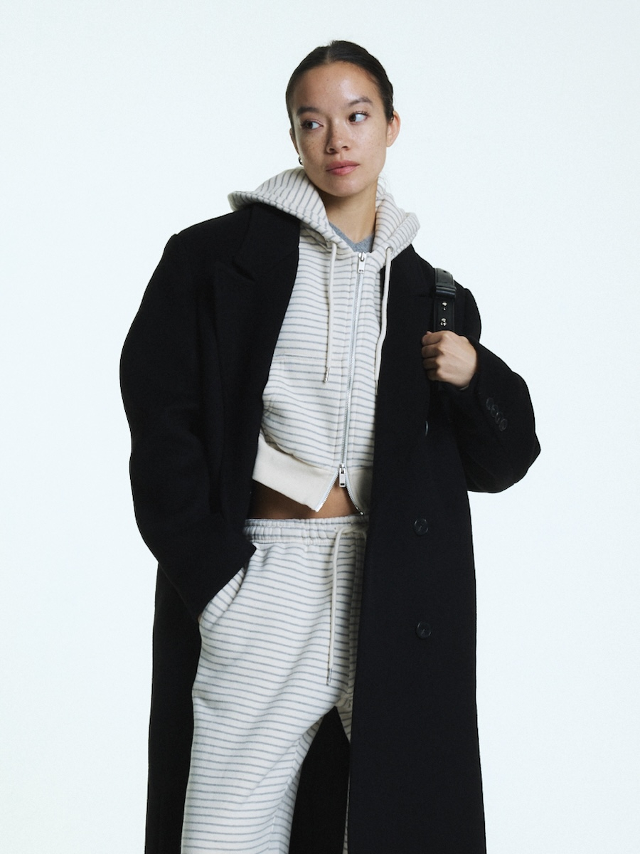 MUSINSA | GLOWNY G WOOL COAT - LONG (BLACK)